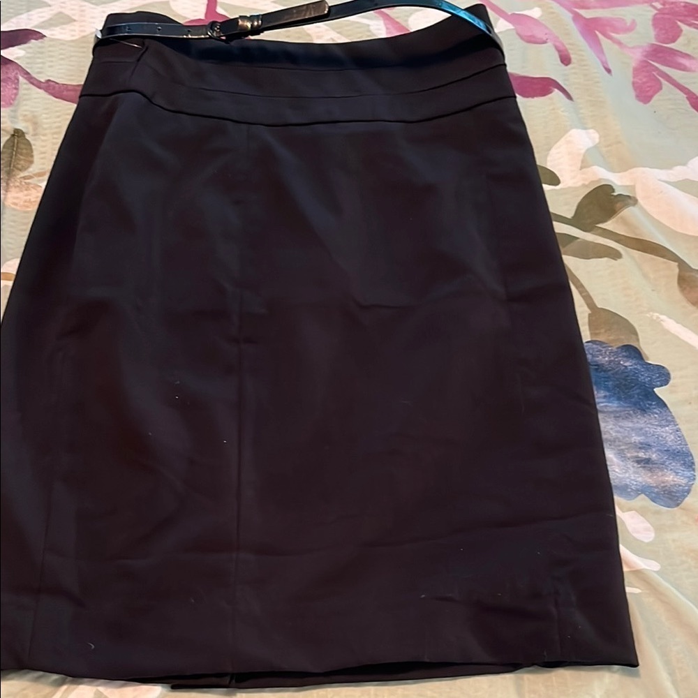 Black pencil skirt with belt new